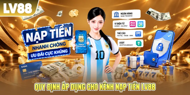 Quy định áp dụng cho kênh nạp tiền LV88